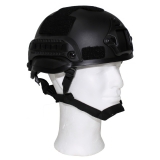 US Helm "MICH 2002" Rails schwarz ABS-Kunststoff