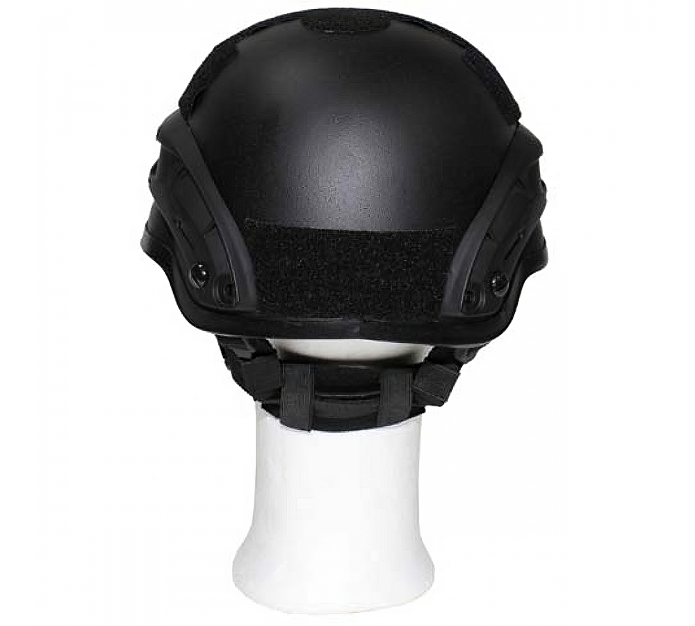 US Helm "MICH 2002" Rails schwarz ABS-Kunststoff