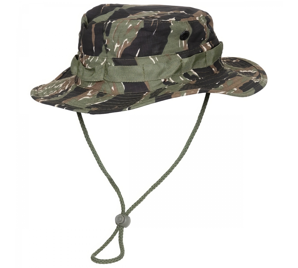 US GI Buschhut Kinnband GI Boonie Rip Stop tiger stripe