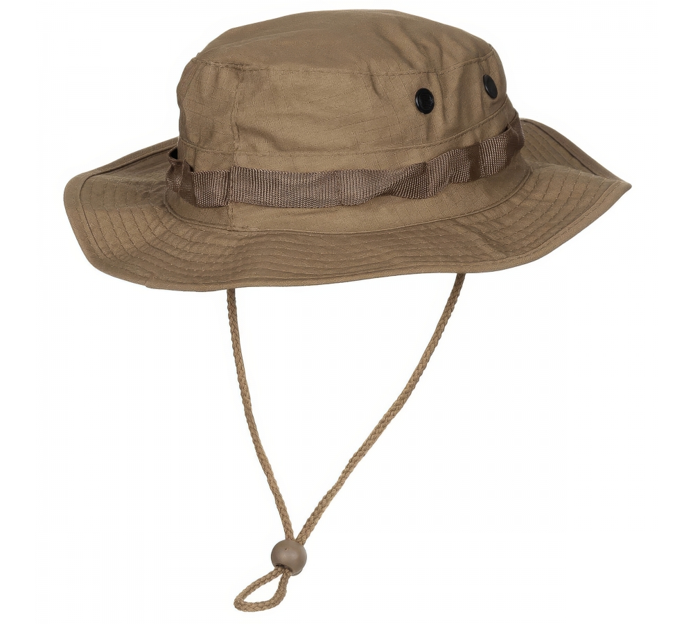 US GI Buschhut Kinnband GI Boonie Rip Stop coyote tan