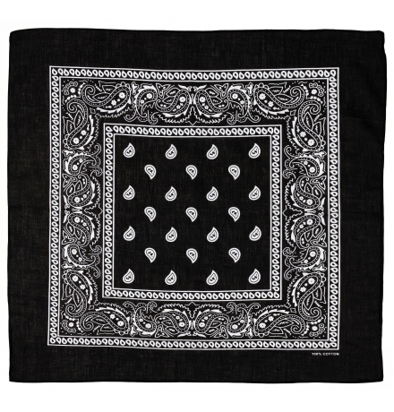 Bandana schwarz-weiß ca. 55 x 55 cm Baumwolle