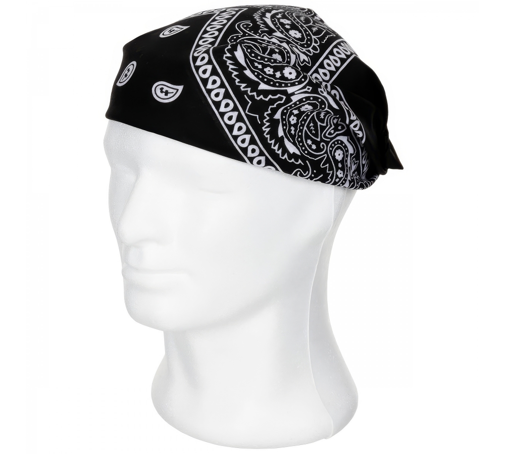 Bandana schwarz-weiß ca. 55 x 55 cm Baumwolle