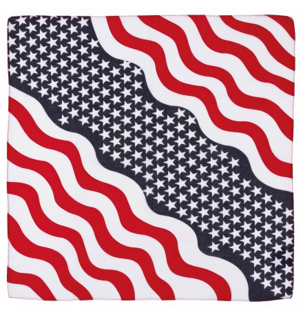Bandana Stars und Stripes ca. 55 x 55 cm Baumwolle