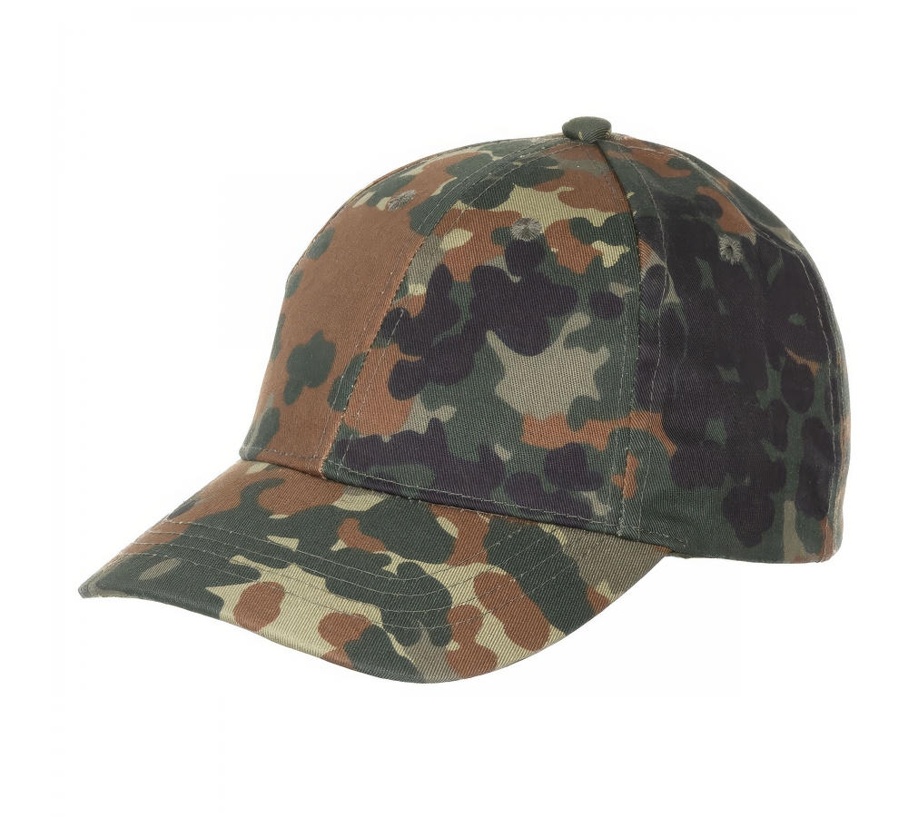 Kinder BB Cap mit Schild größenverstellbar flecktarn