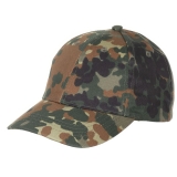 Kinder BB Cap mit Schild größenverstellbar flecktarn