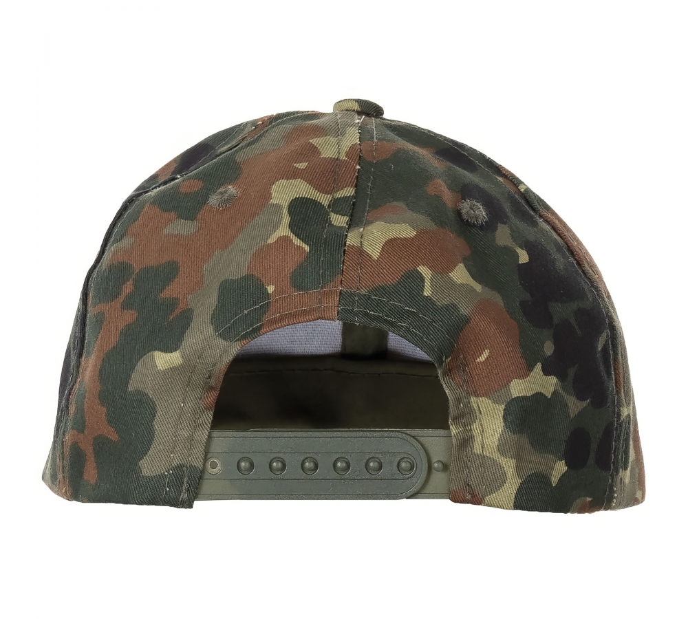 Kinder BB Cap mit Schild größenverstellbar flecktarn