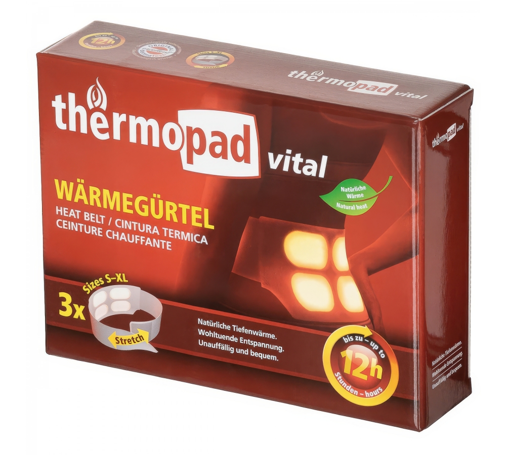 Heat Belt "Thermopad" 3-pack single use