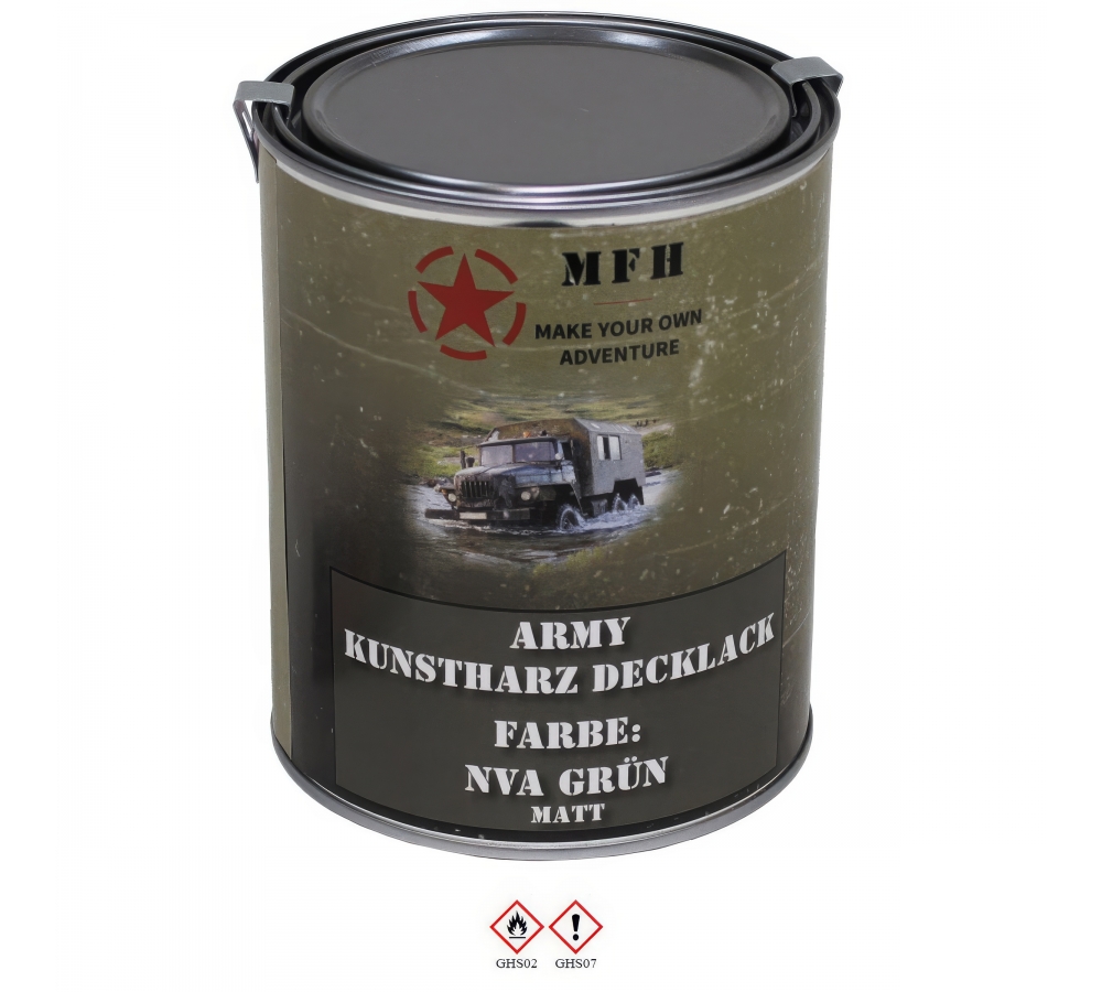 Army Lack NVA GRÜN matt Dose 1 l
