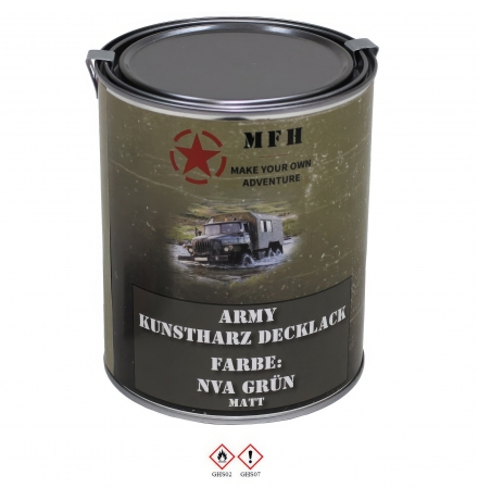 Army Lack NVA GRÜN matt Dose 1 l