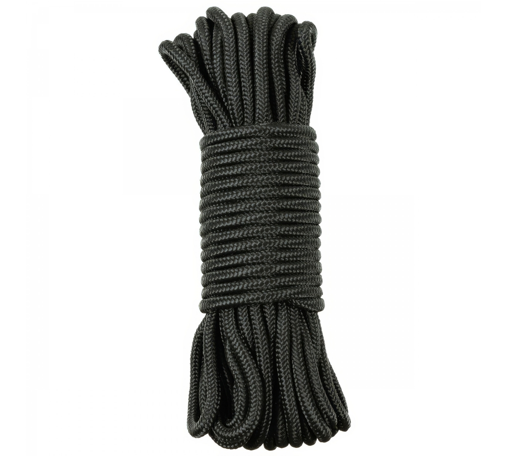 Seil schwarz 5 mm 15 Meter