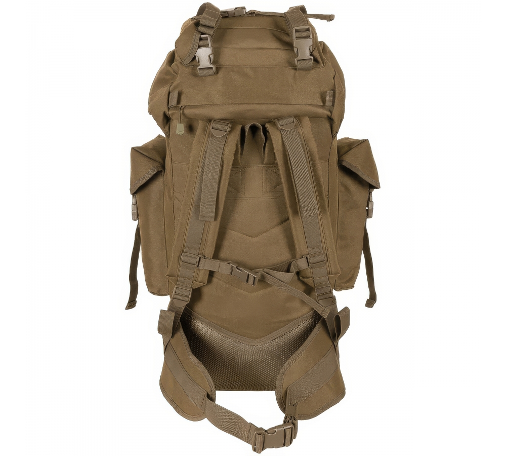 BW Savaş Sırt Çantası MOLLE 65 l alüminyum çubuk koyot