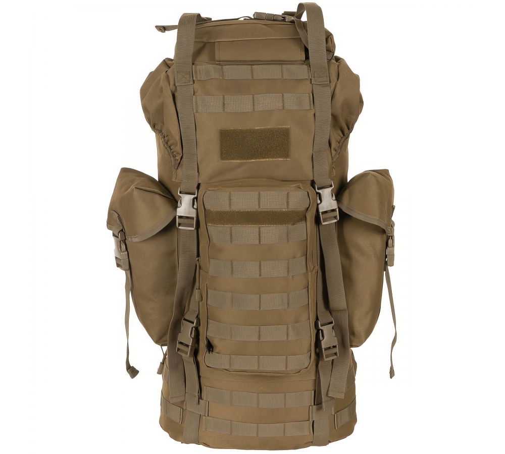 BW Savaş Sırt Çantası MOLLE 65 l alüminyum çubuk koyot