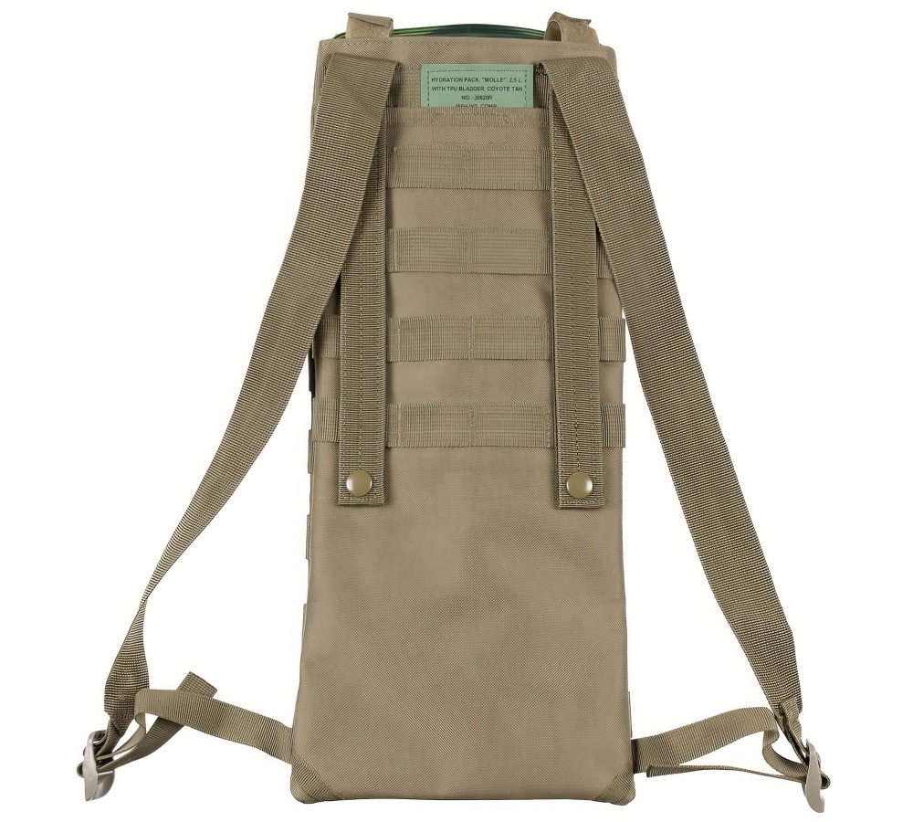 Trinksystem "MOLLE" 2,5 l mit TPU-Beutel coyote tan