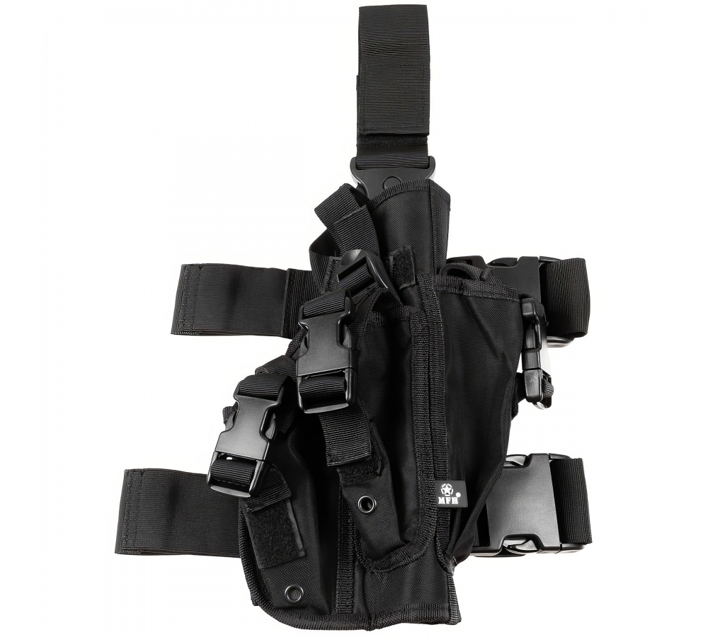 Pistolenbeinholster schwarz rechts
