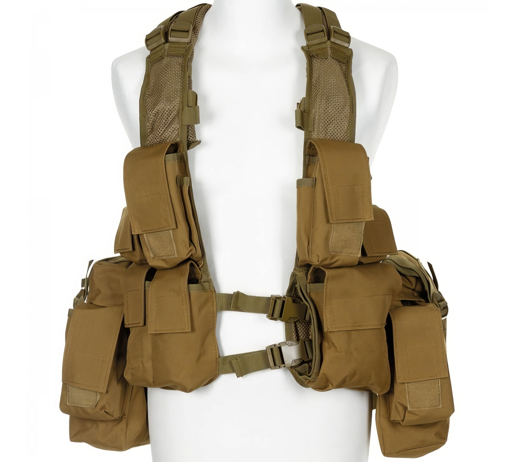Tactical Weste div. Taschen coyote tan