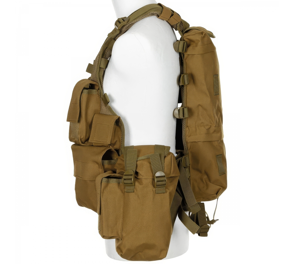 Tactical Weste div. Taschen coyote tan