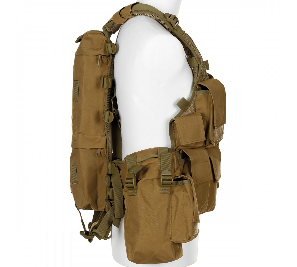 Tactical Weste div. Taschen coyote tan