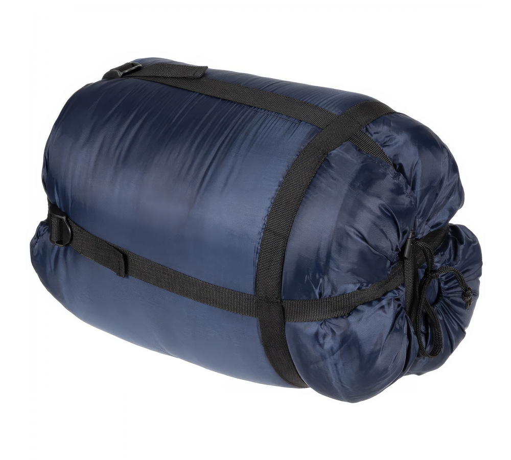 Mumienschlafsack blau 2-lagige Füllung