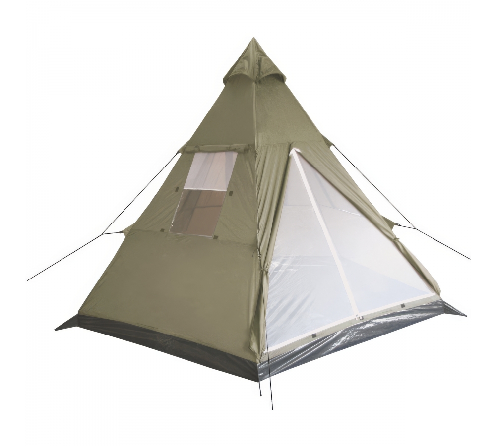 Indianer Zelt "Tipi" oliv