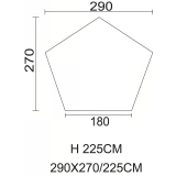 Indianer Zelt "Tipi" oliv