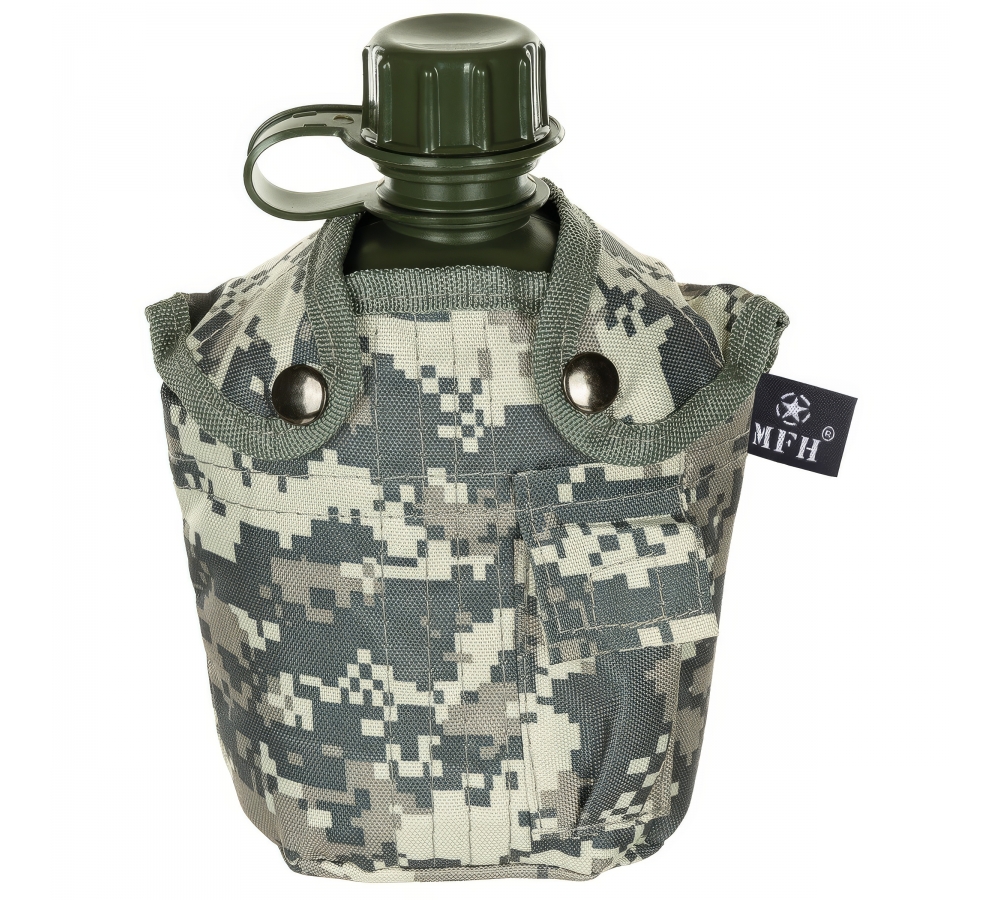 US Plastikfeldflasche 1 l Hülle AT-digital BPA-frei