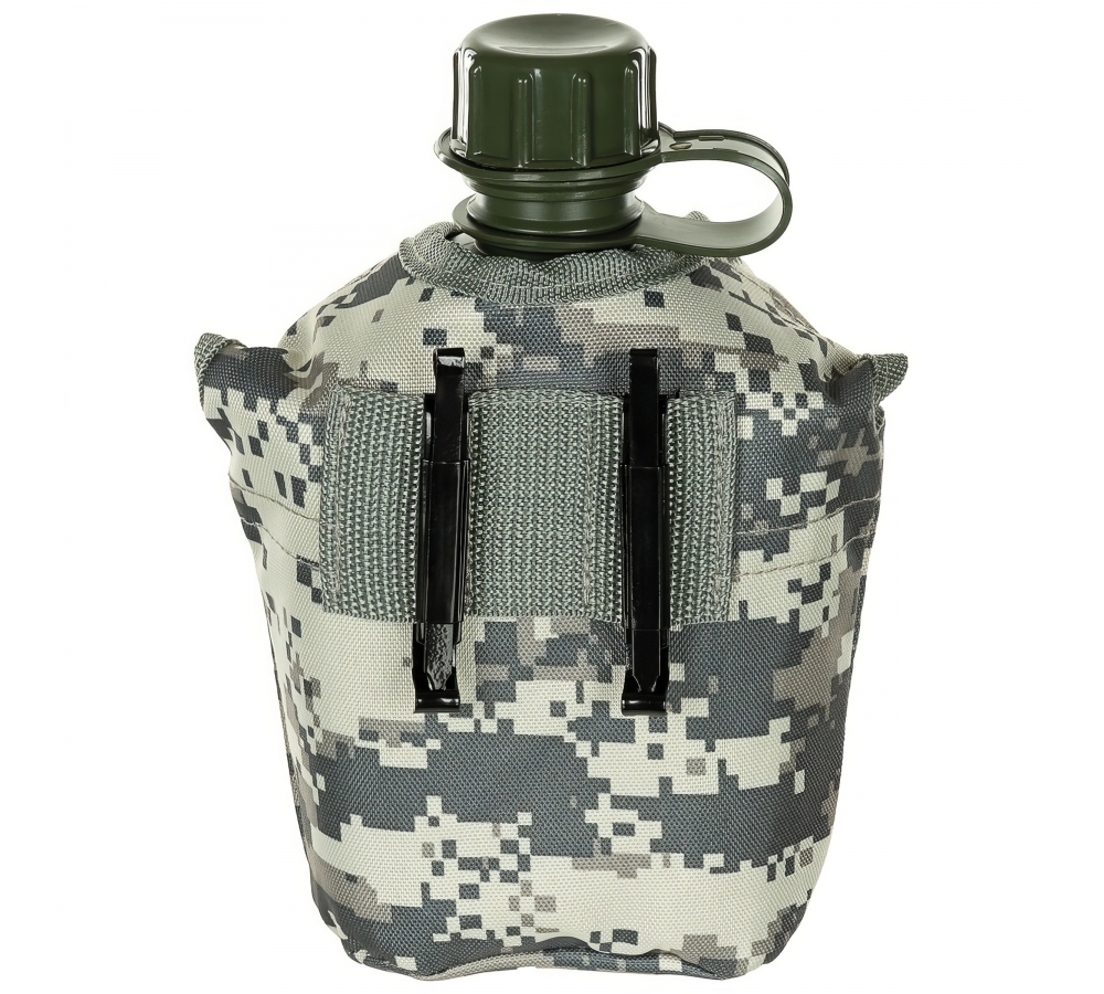 US Plastikfeldflasche 1 l Hülle AT-digital BPA-frei