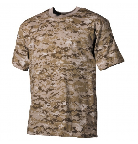 Camiseta de EE. UU. de manga corta desierto digital 170 g/m²