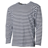 Camicia della Marina Russa bianco-blu a maniche lunghe estiva