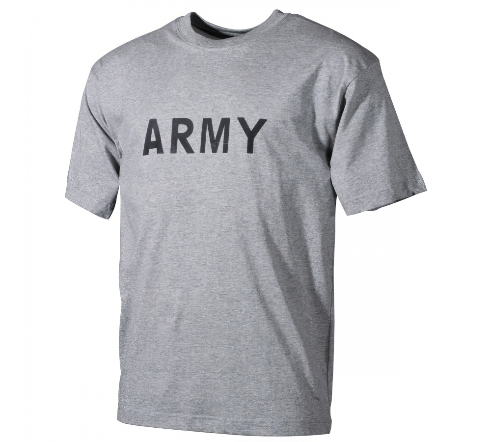 T-Shirt printed "Army" grey