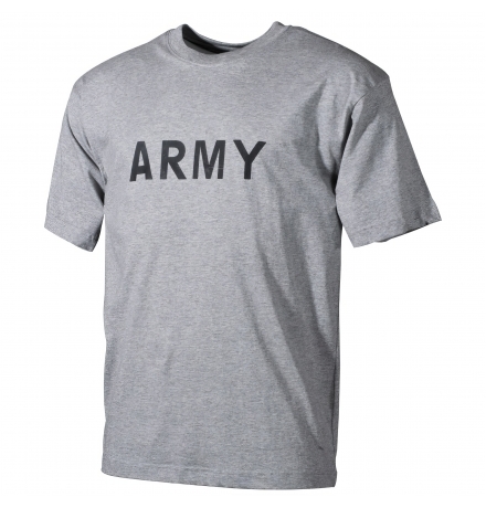 T-Shirt printed "Army" grey