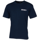 T-Shirt blau "Security" bedruckt