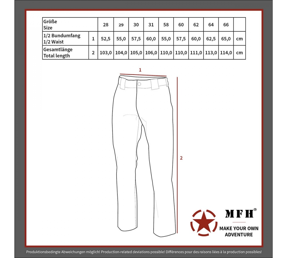 Pantalon BW Moleskine noir grandes tailles
