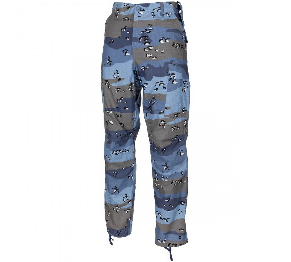 US Kampfhose BDU Rip Stop chocolate chip blue camo