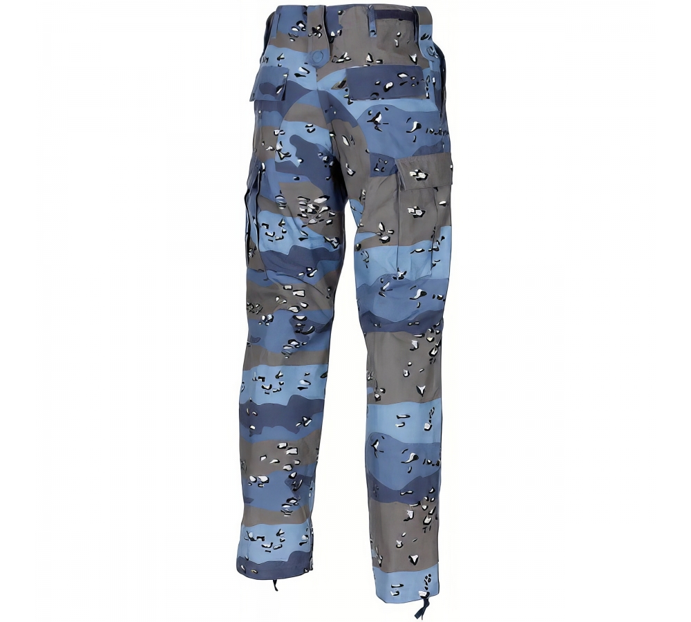 US Kampfhose BDU Rip Stop chocolate chip blue camo