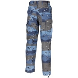 US Kampfhose BDU Rip Stop chocolate chip blue camo