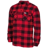 Camicia boscaiolo a quadri rosso-nera