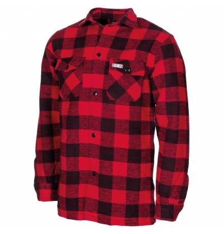 Holzfällerhemd rot-schwarz kariert