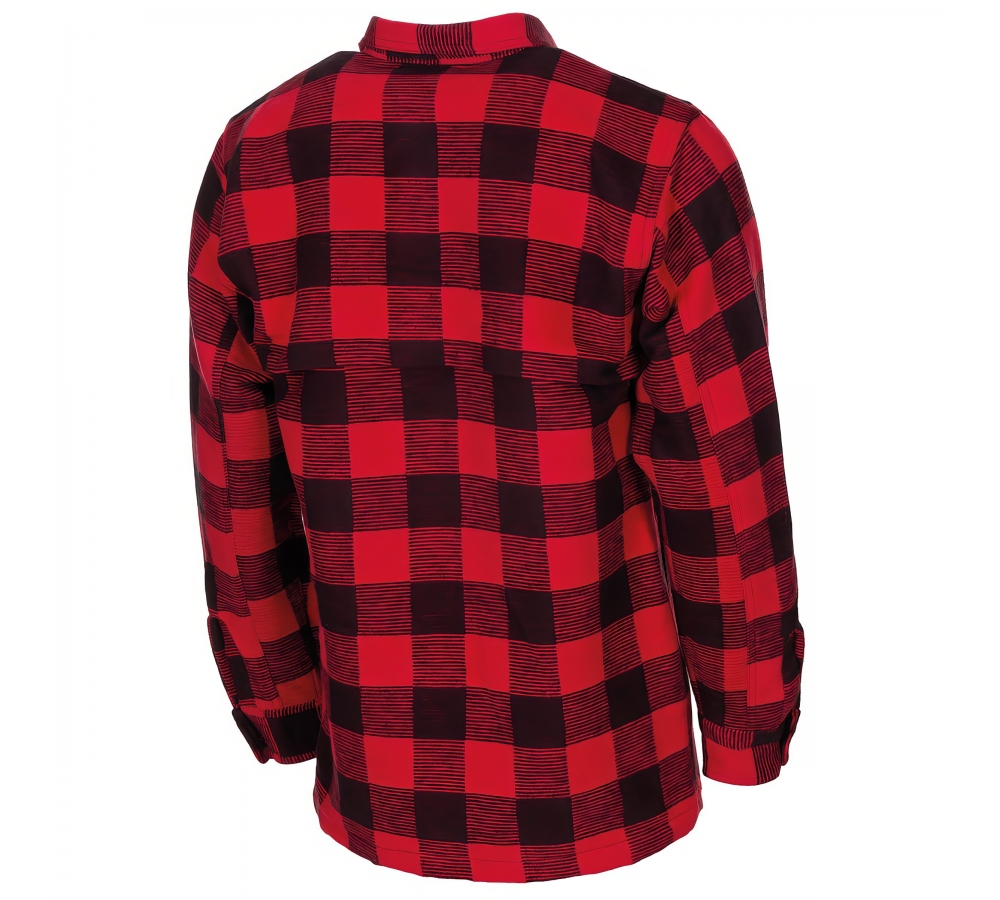 Camicia boscaiolo a quadri rosso-nera