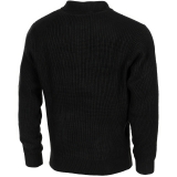 Pullover "Troyer" schwarz mit Reißverschluss