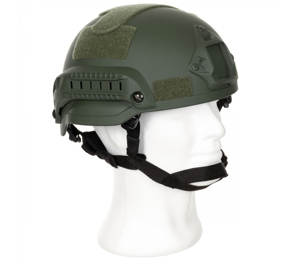 US Helm "MICH 2002" Rails oliv ABS-Kunststoff