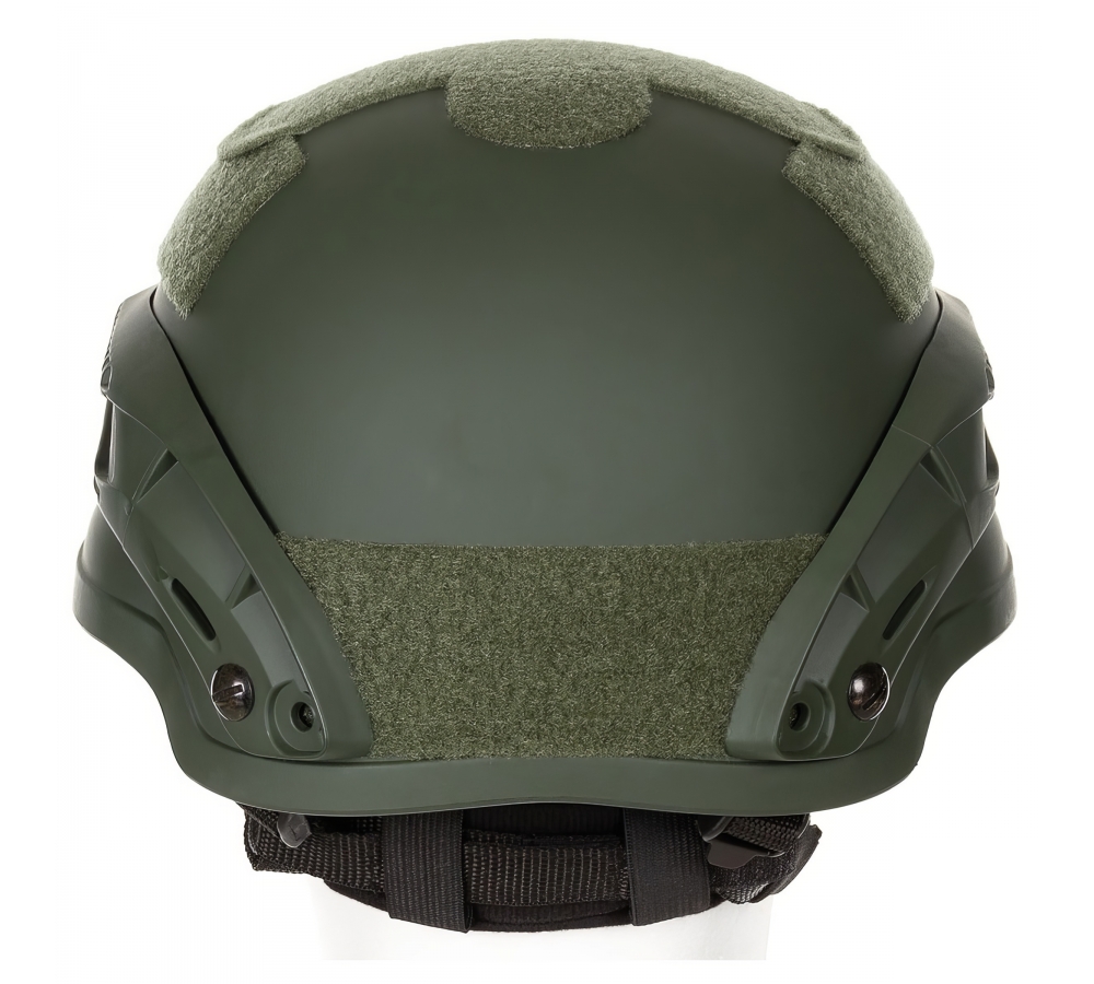 US Helm "MICH 2002" Rails oliv ABS-Kunststoff
