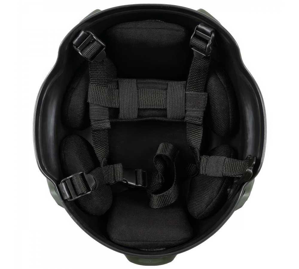 US Helm "MICH 2002" Rails oliv ABS-Kunststoff