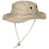 MFH US GI Buschhut mit Kinnband Boonie, Ripstop, Khaki