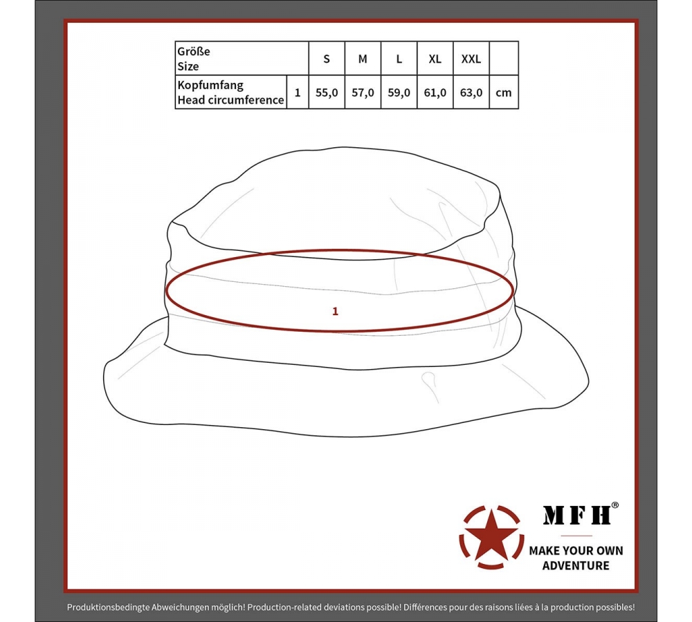 US GI Buschhut Kinnband GI Boonie Rip Stop dig. woodl.