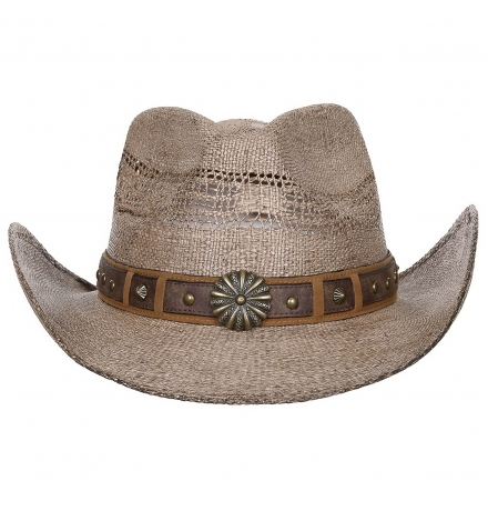 Strohhut "Colorado" mit Hutband braun