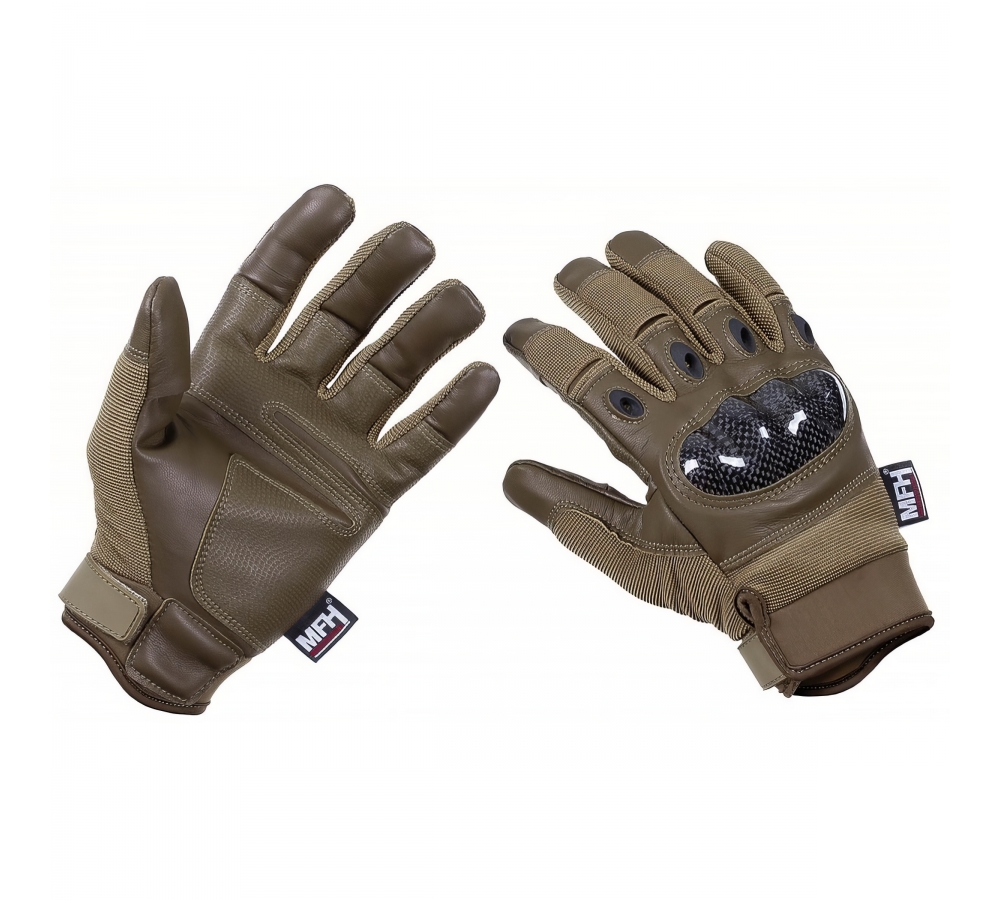 Taktické rukavice Mission coyote tan
