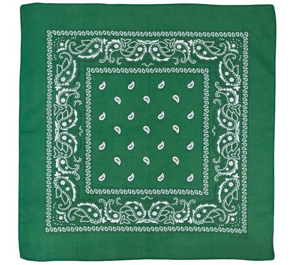 Bandana oliv-schwarz ca. 55 x 55 cm Baumwolle