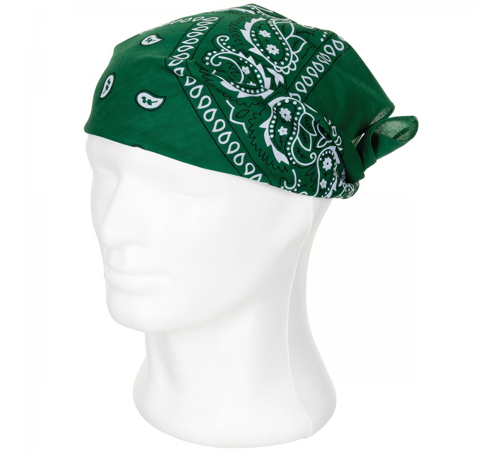 Bandana oliv-schwarz ca. 55 x 55 cm Baumwolle