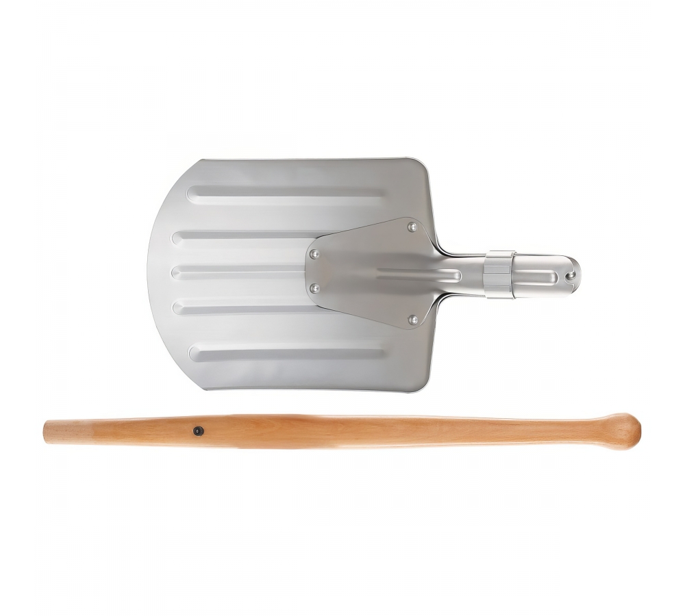 NO Snow Shovel dismountable aluminium/wood