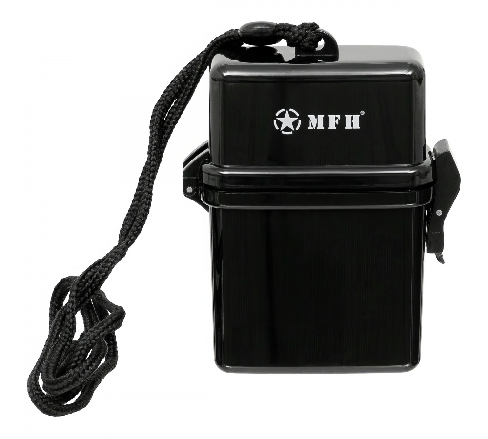 MFH Box Kunststoff wasserdicht Nackenband schwarz